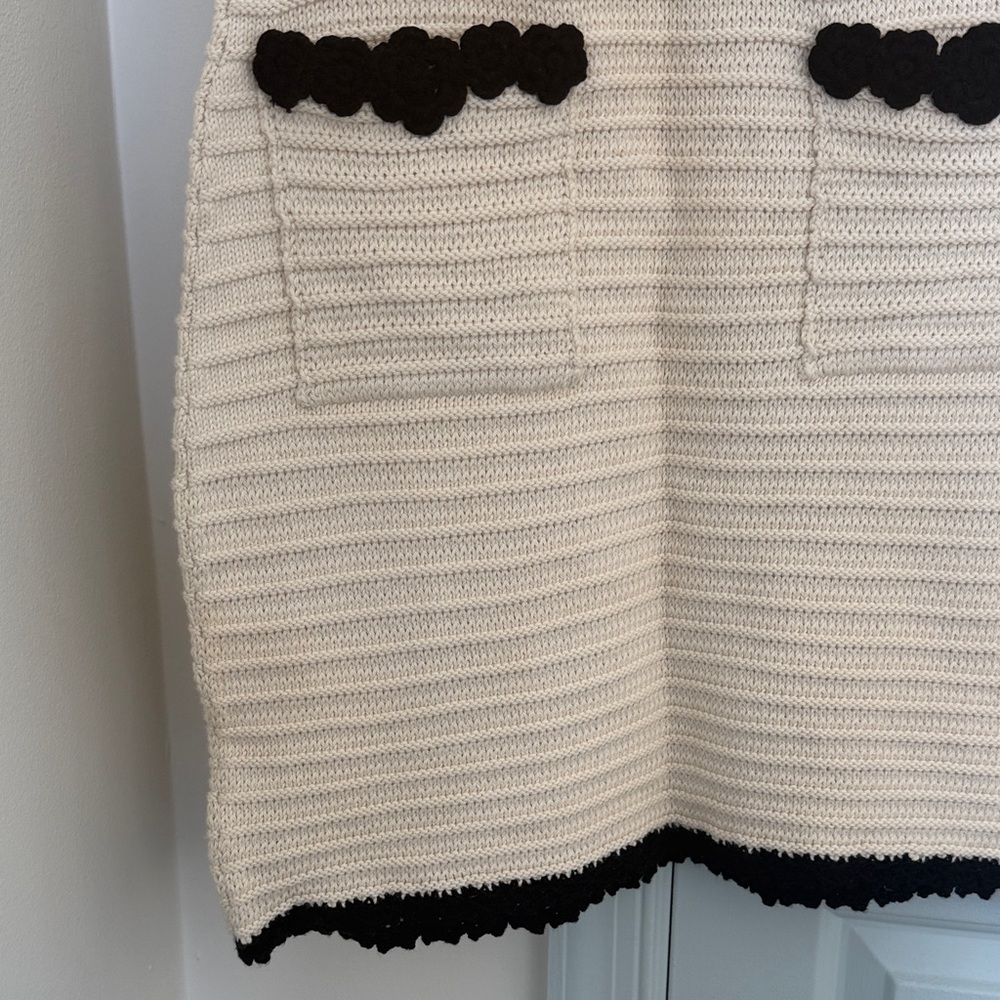 Doen Millicent Dress - Size Small - 100% Cotton - Cream / Black - NWT - Picture 5 of 13